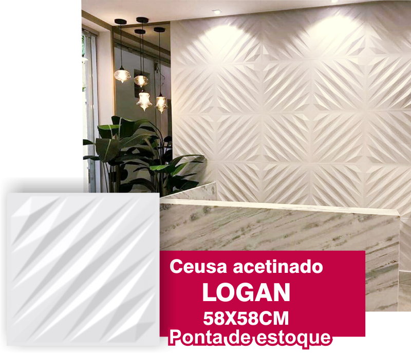 Ceusa Logan 58x58cm - Comercial Campeã